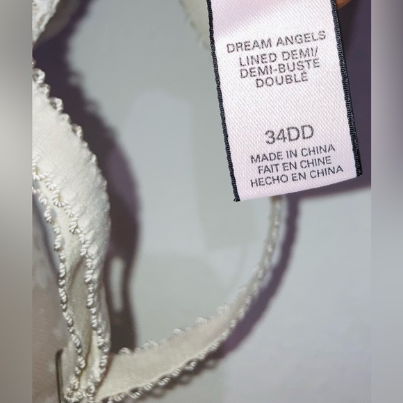 NWOT Bridal Ivory Victoria Secret Dream Angels 34DD - Picture 10 of 12